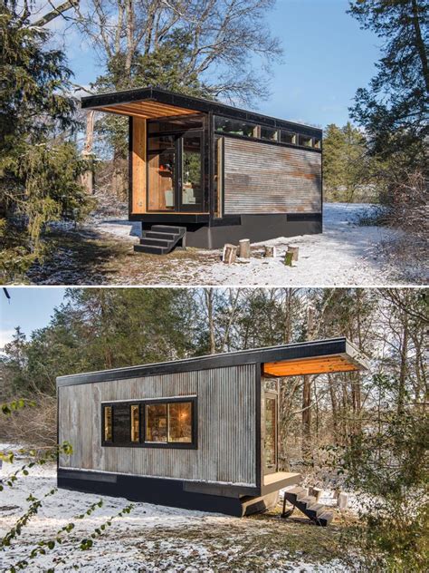 tiny house with corrugated metal